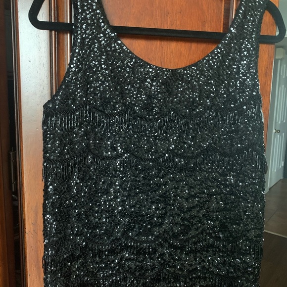 Vintage sequins and beads top - Picture 4 of 11